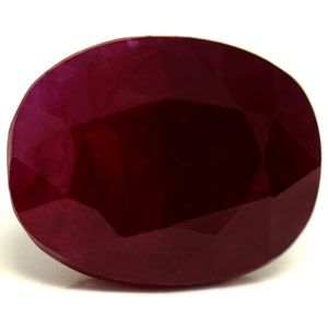 Rubin 4,20 ct, czerwony, szlif owalny