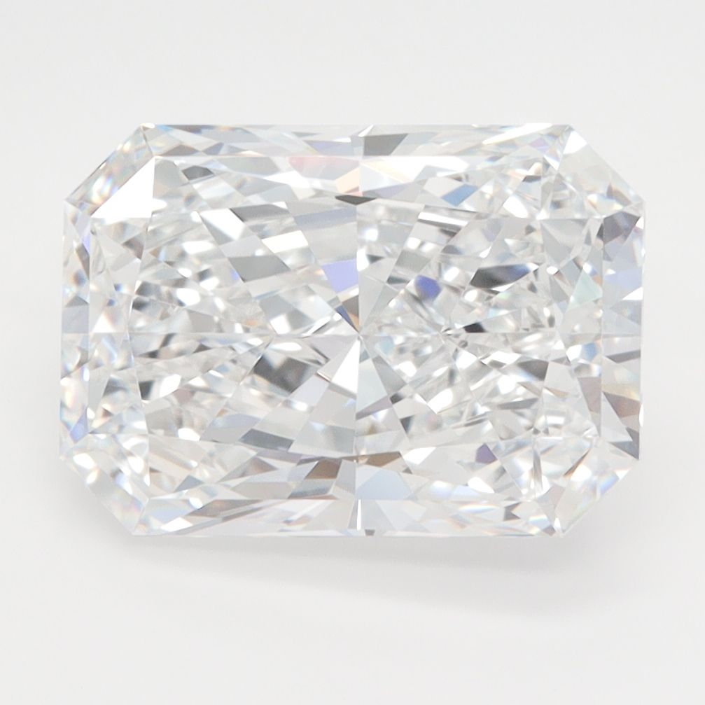 4.04-carat radiant diamond with D color, null cut, and VVS1 clarity.