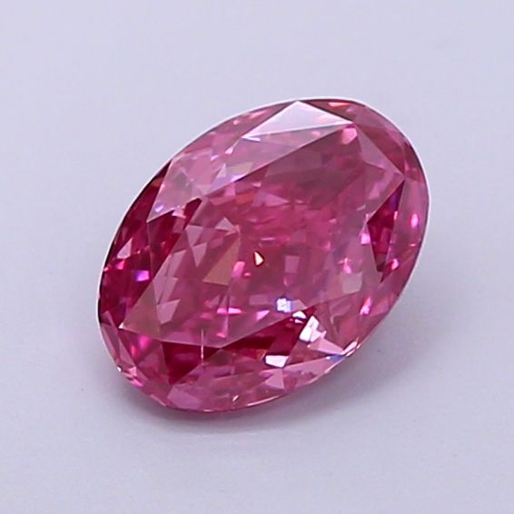 1.01 CT Fancy Vivid Pink OVAL