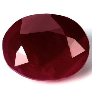Rubin 3,18 ct, czerwony, szlif owalny