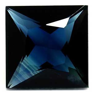 Szafir 1,17 ct, niebieski, szlif kwadratowy
