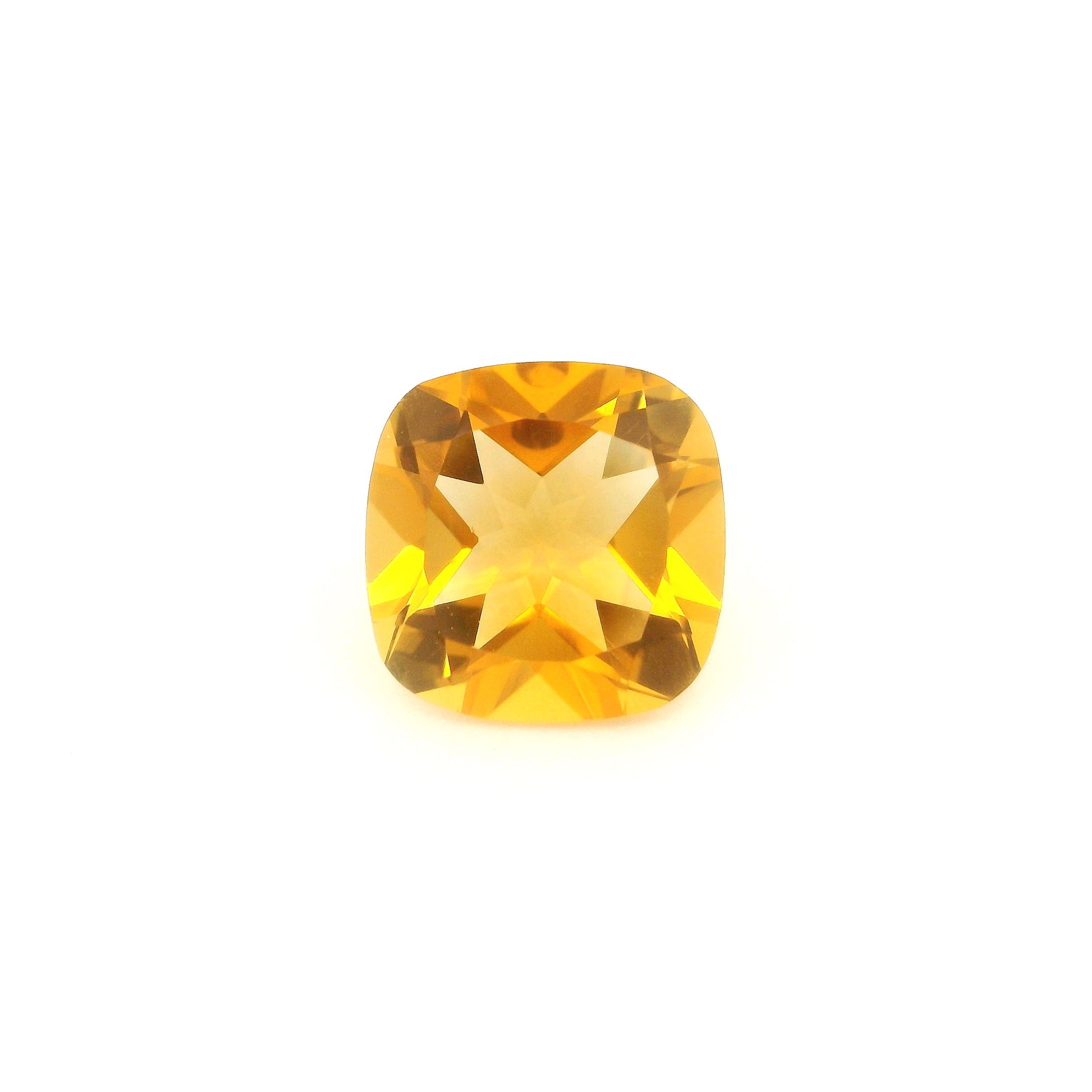 Cytryn 3,52 ct, żółty, szlif cushion