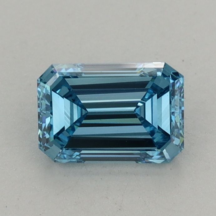 0.88 CT Fancy Vivid Blue EMERALD