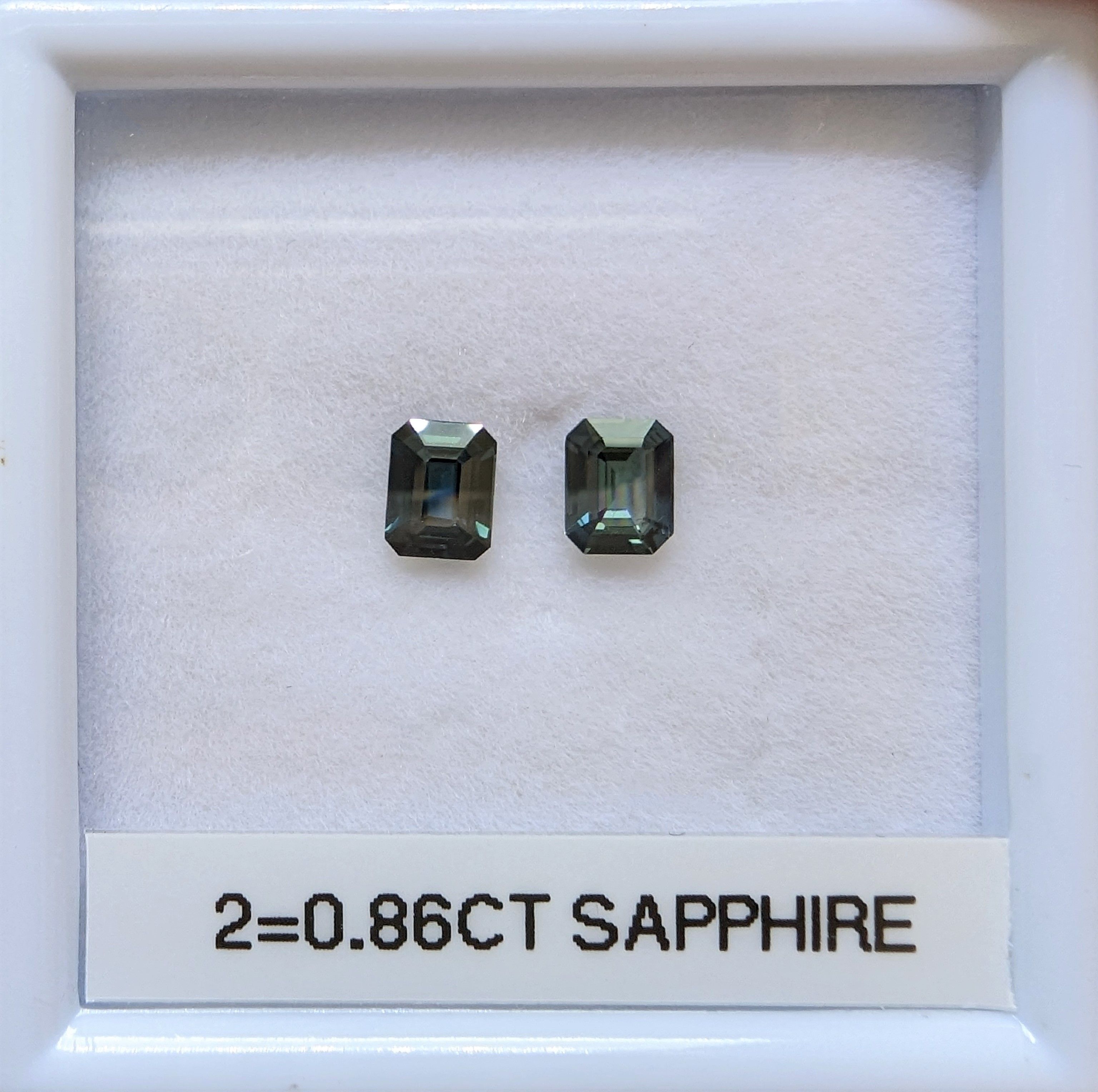 SAPPHIRE FACETED 0.86ct TEAL TEAL EC AUSTRALIA HEATED