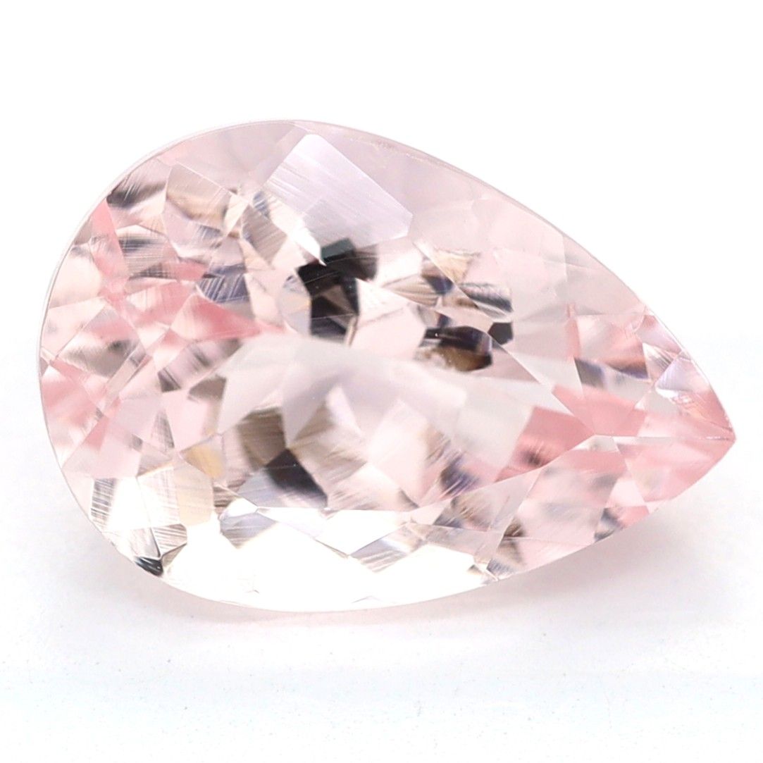 Morganit 1,84 ct, różowy, szlif gruszka