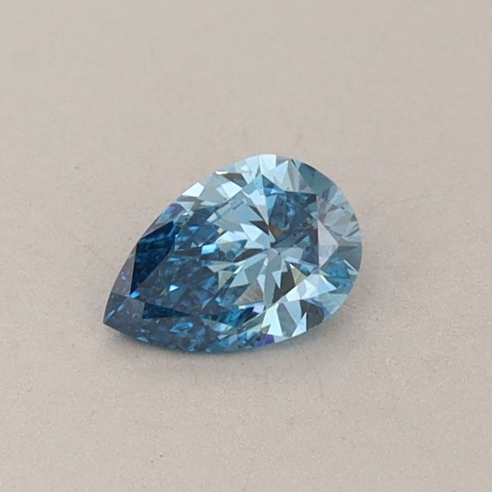 0.26 CT Fancy Vivid Blue PEAR