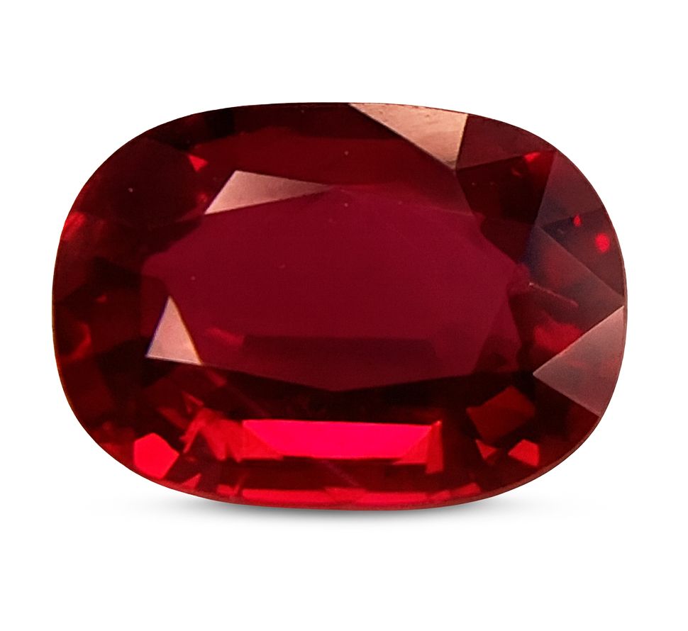 Rubin 3,03 ct, czerwony, szlif cushion