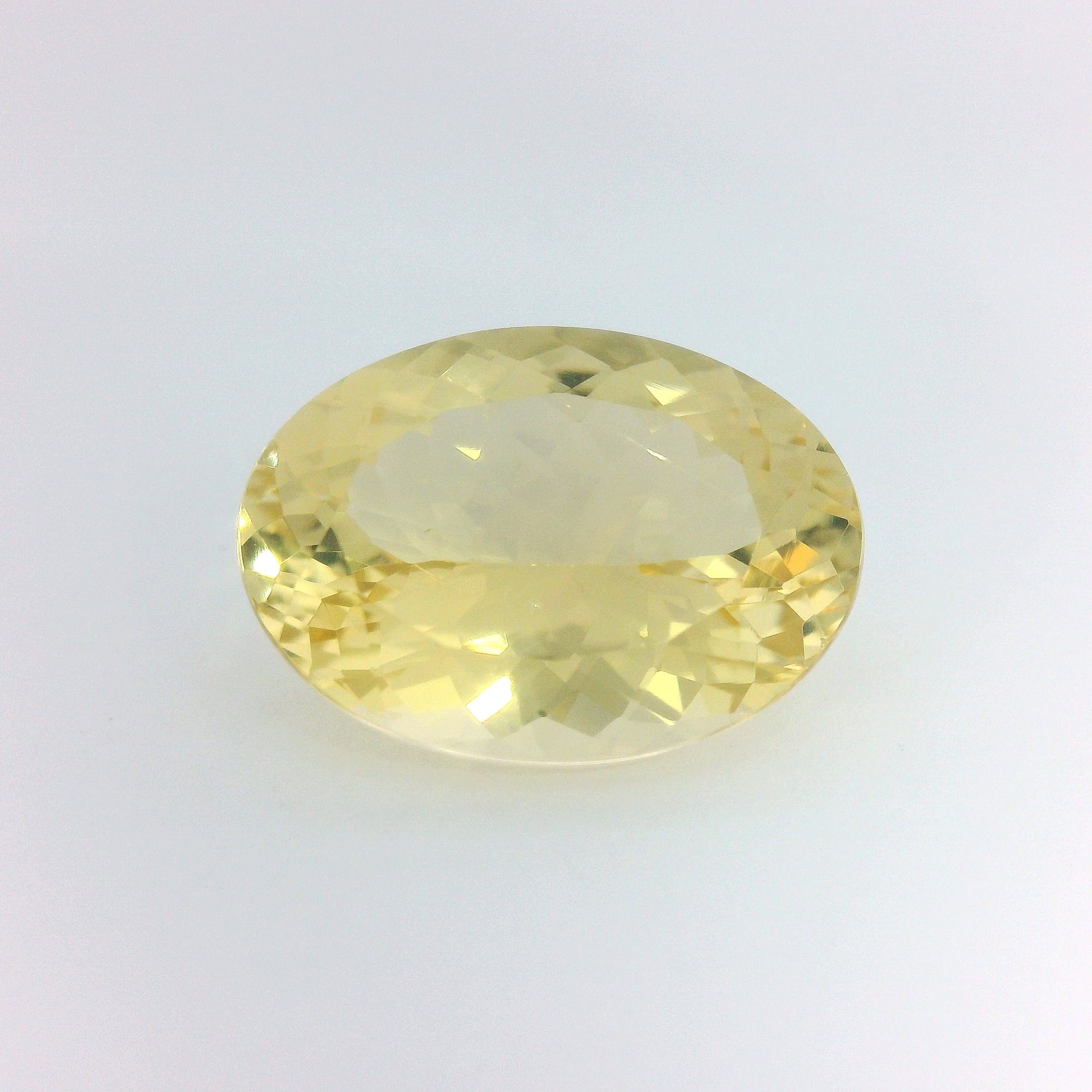 Heliodor 5,76 ct, żółty, szlif owalny
