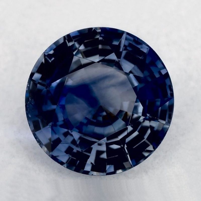 Szafir 1,43 ct, niebieski, szlif okrągły