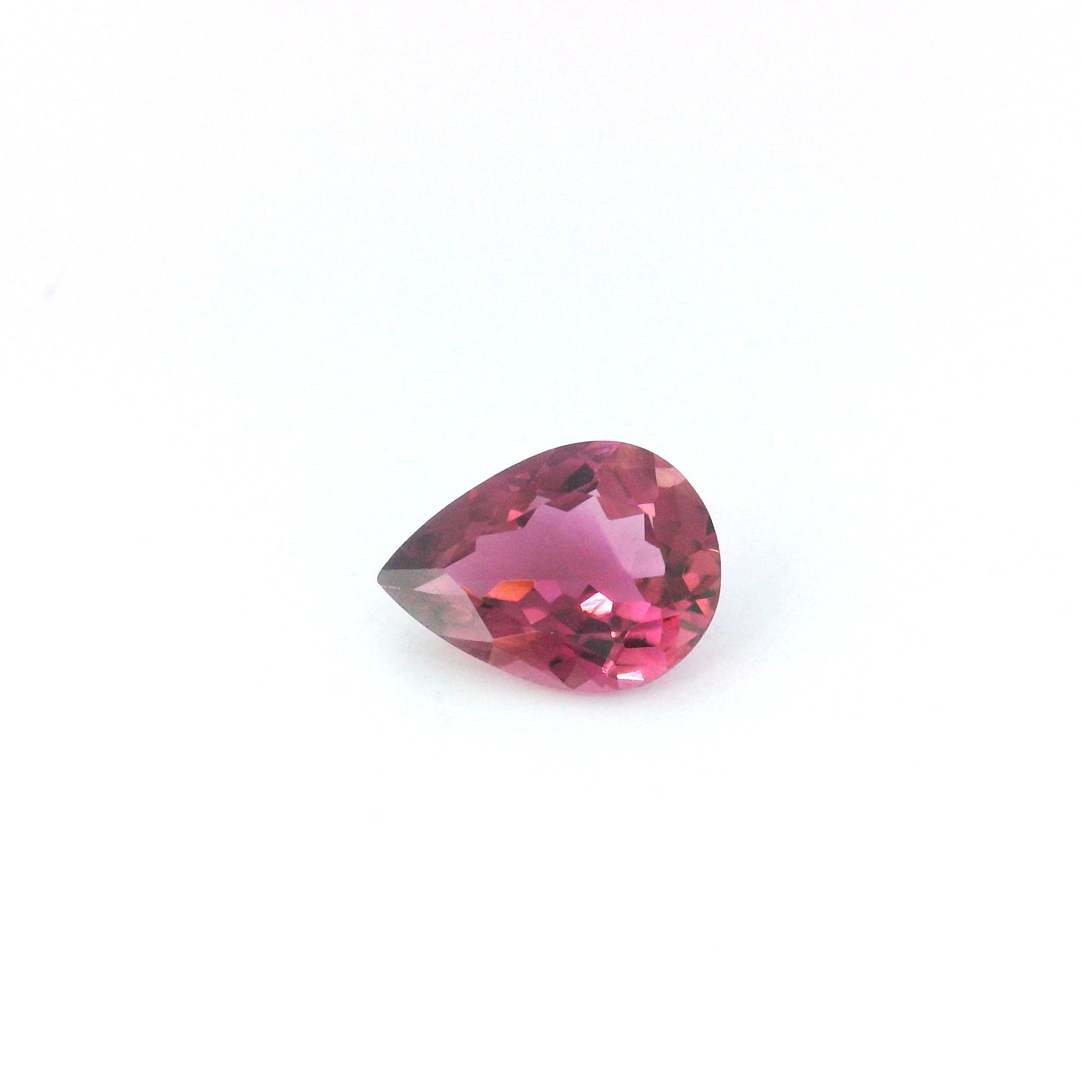 Turmalin 1,02 ct, różowy, szlif gruszka
