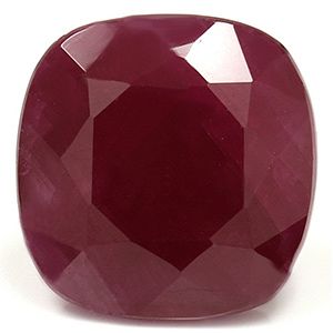 Rubin 5,90 ct, czerwony, szlif cushion