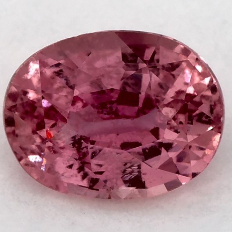 Szafir 1,19 ct, różowy, szlif owalny