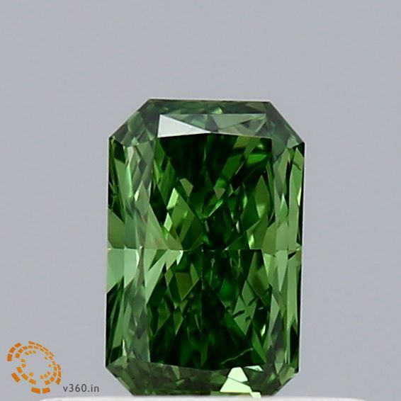 0.29 CT Fancy Vivid Green RADIANT