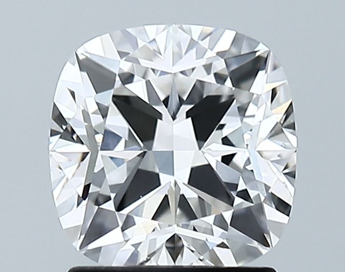 1.67-carat cushion diamond with F color, null cut, and VS1 clarity.
