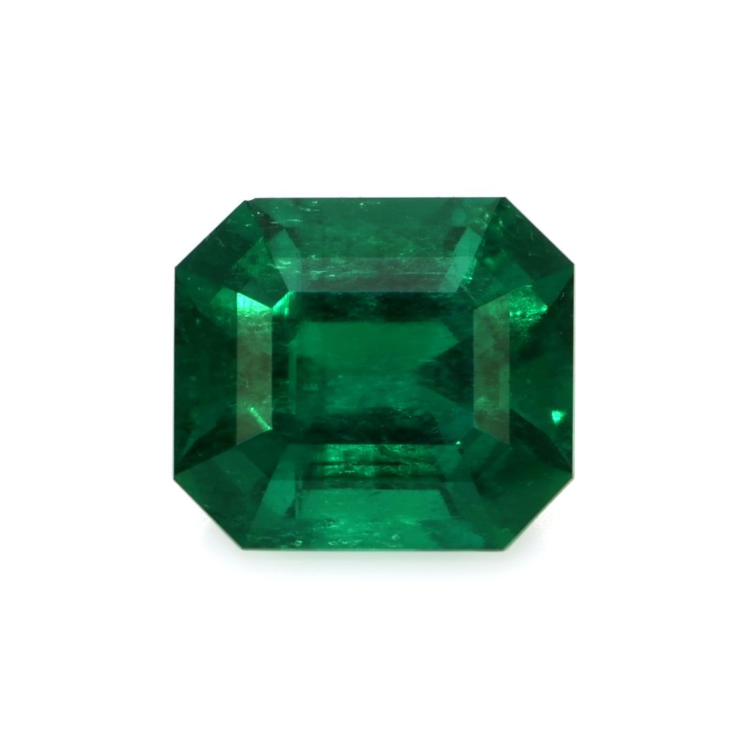 Szmaragd 3,74 ct, zielony, szlif szmaragdowy