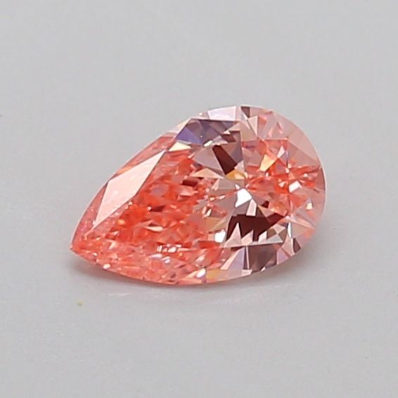 0.32 CT Fancy Intense Orangey Pink PEAR