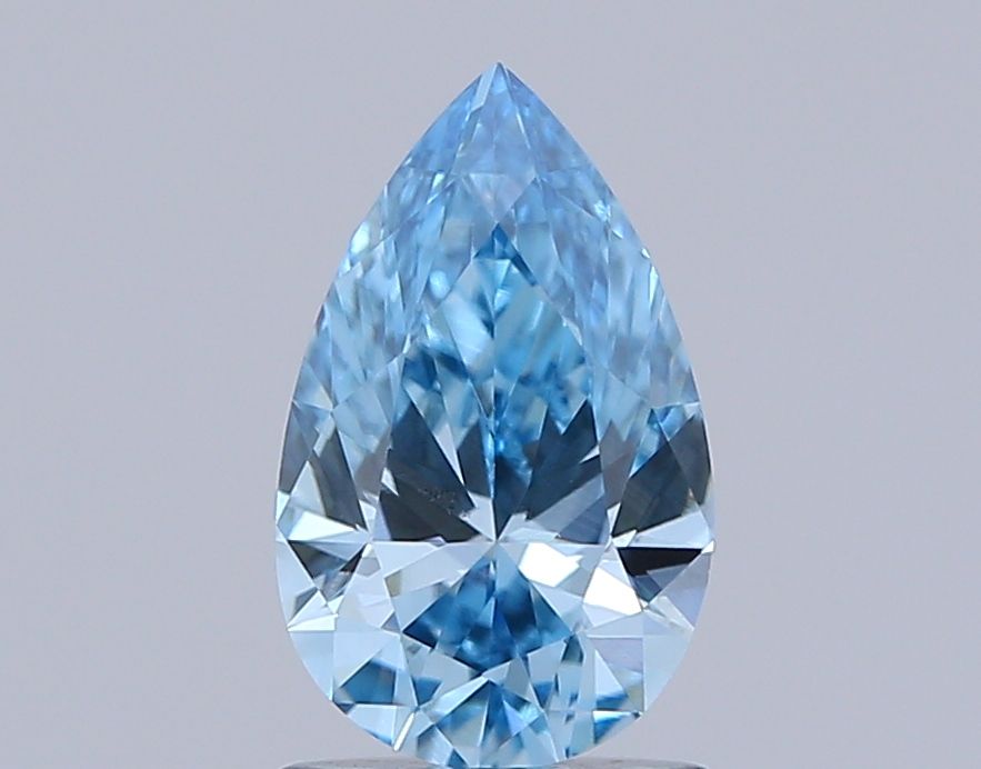 1.01 CT Fancy Vivid Blue PEAR