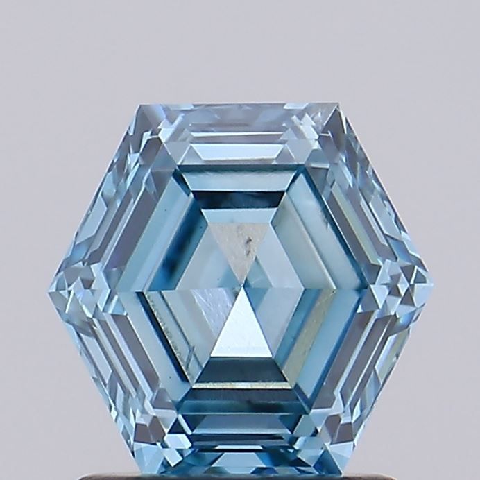1.4 CT Fancy Intense Blue HEXAGONAL
