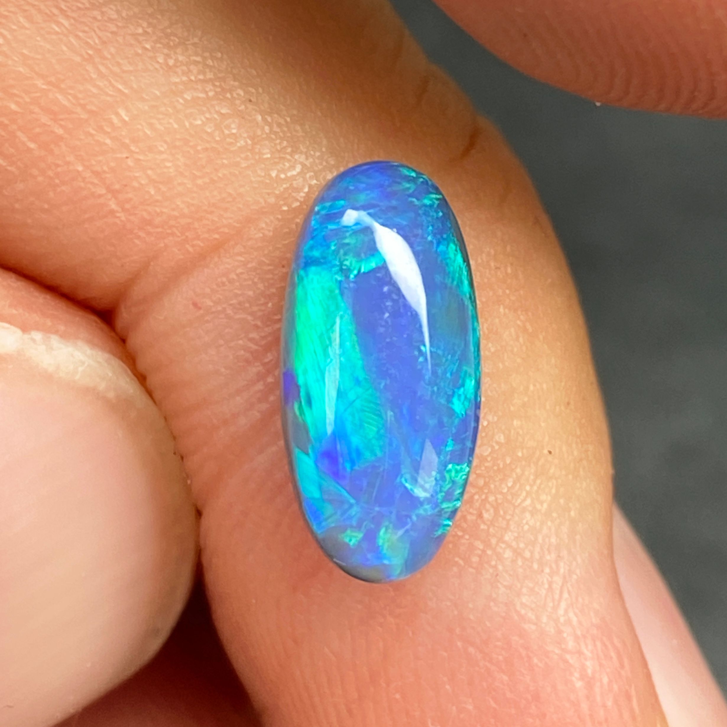 OPAL FACETED 2.28ct BLACK Black EC AUSTRALIA NONE