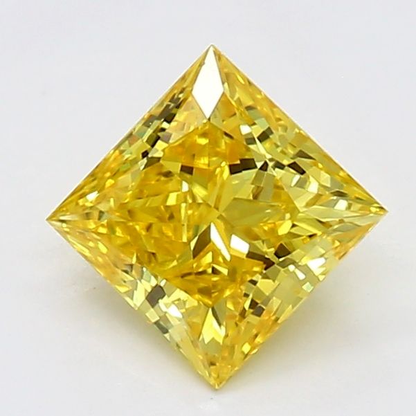 0.67 CT Fancy Vivid Yellow PRINCESS