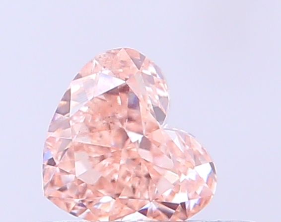 0.34 CT Fancy Light Brown HEART