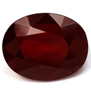 RUBY FACETED 1.61ct RED Deep Red SI REST_OF_AFRICA HEATED