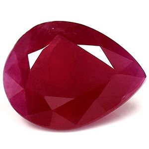Rubin 2,05 ct, czerwony, szlif gruszka