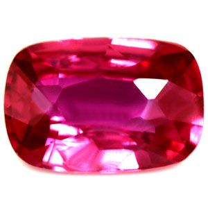 Szafir 1,22 ct, różowy, szlif cushion