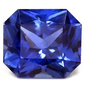 Szafir 1,27 ct, niebieski, szlif szmaragdowy