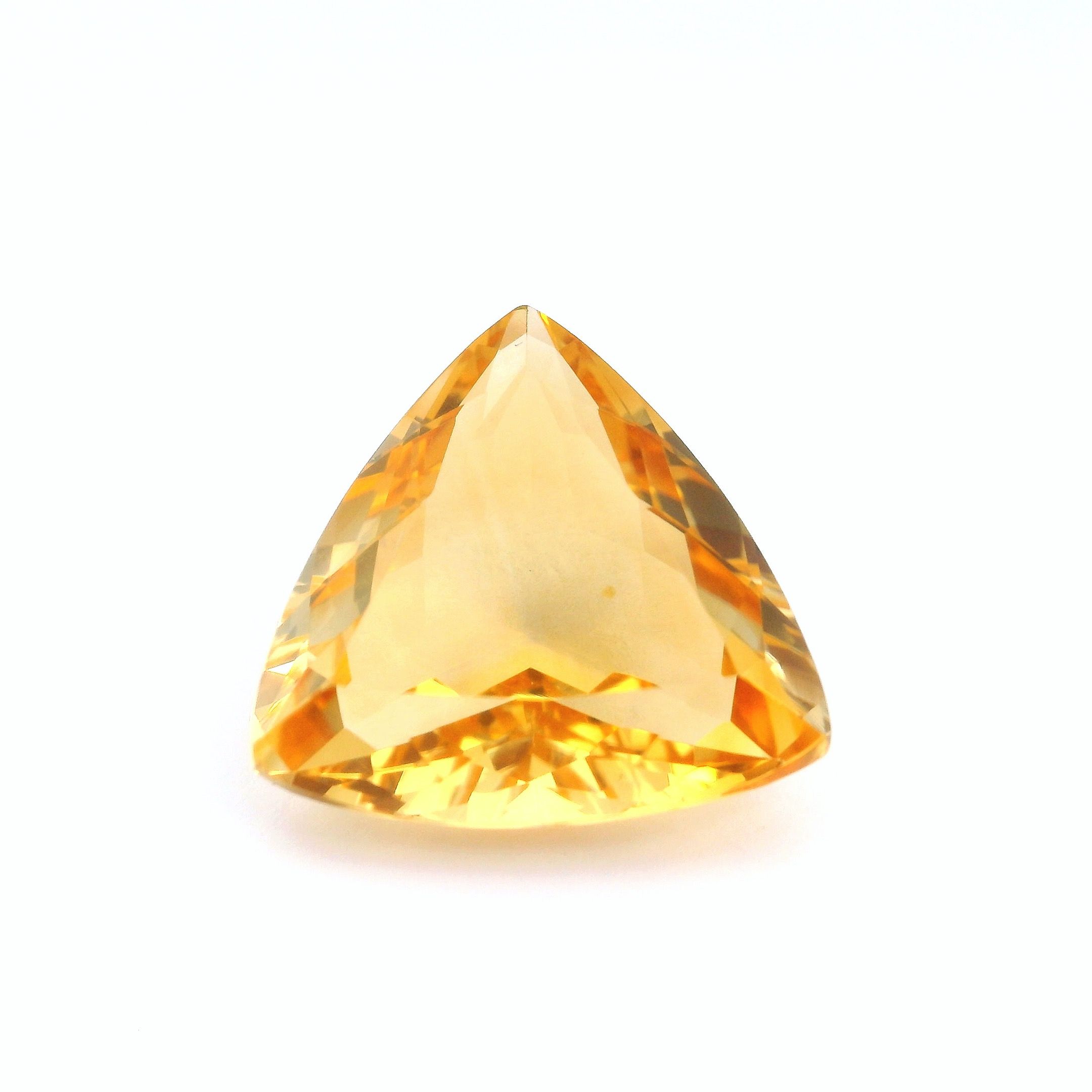 CITRINE FACETED 10.06ct YELLOW Medium Intense EC BRAZIL NONE