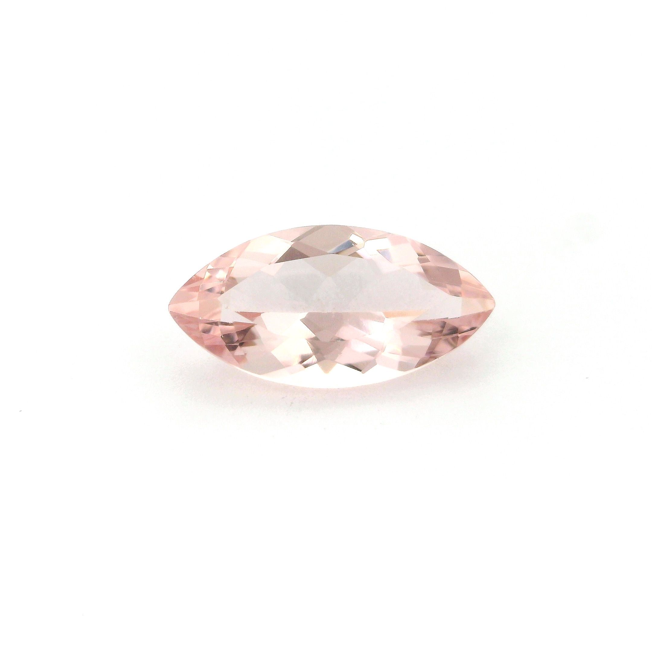 Morganit 2,43 ct, różowy, szlif markiza