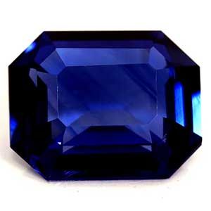 Szafir 1,01 ct, niebieski, szlif szmaragdowy