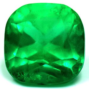 Szmaragd 5,39 ct, zielony, szlif cushion
