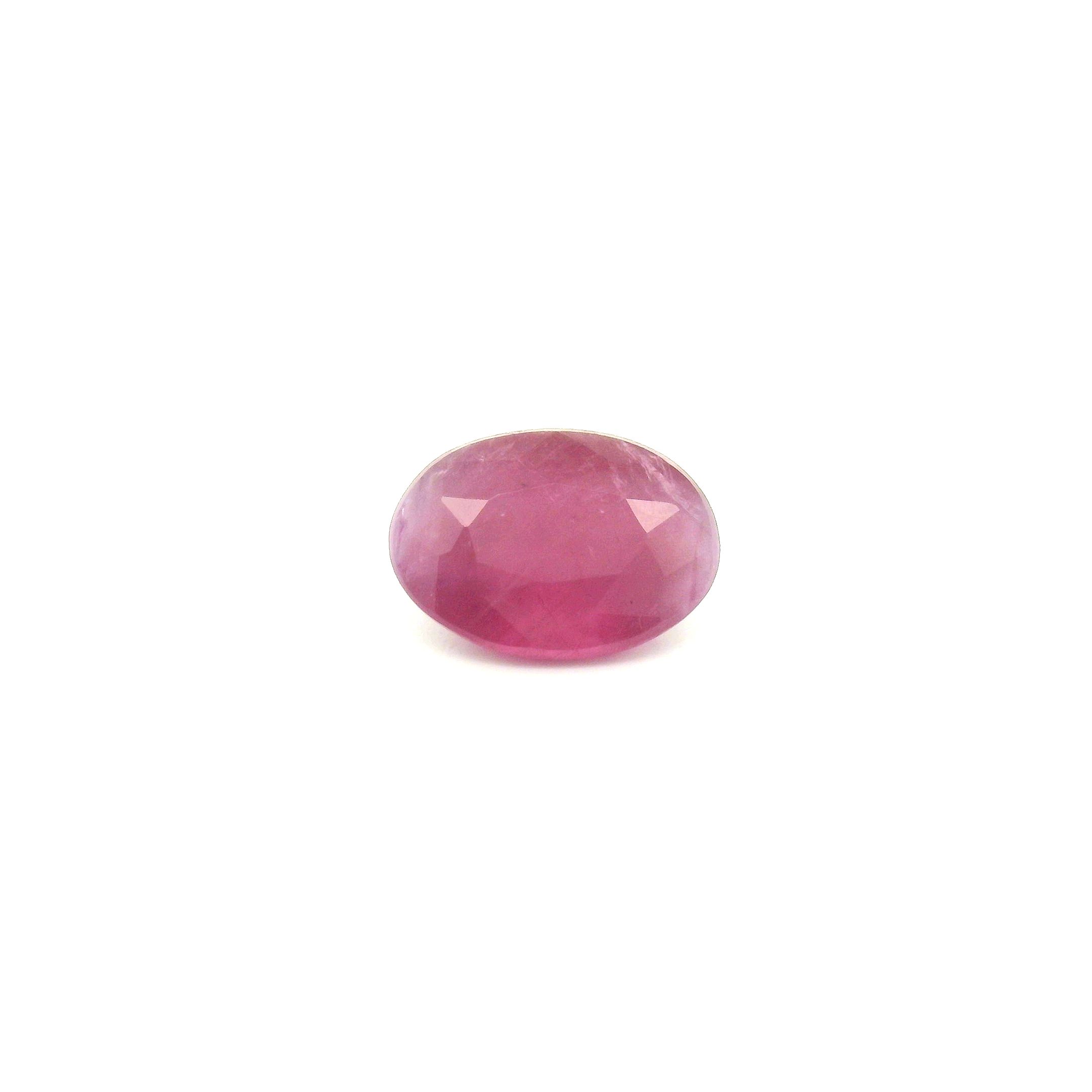 Rubin 1,24 ct, czerwony, szlif owalny