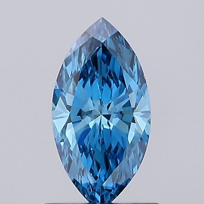 0.7 CT Fancy Vivid Blue MARQUISE