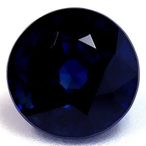 SAPPHIRE FACETED 1.39ct BLUE Deep Blue SI MADAGASCAR HEATED