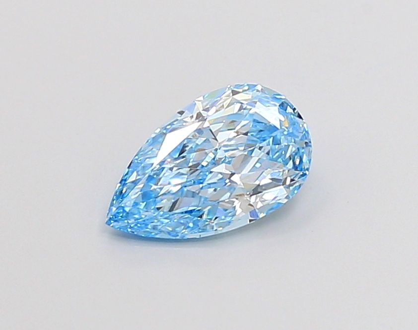 0.86 CT Fancy Intense Blue PEAR