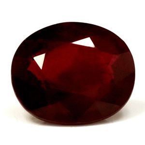 Rubin 2,02 ct, czerwony, szlif owalny