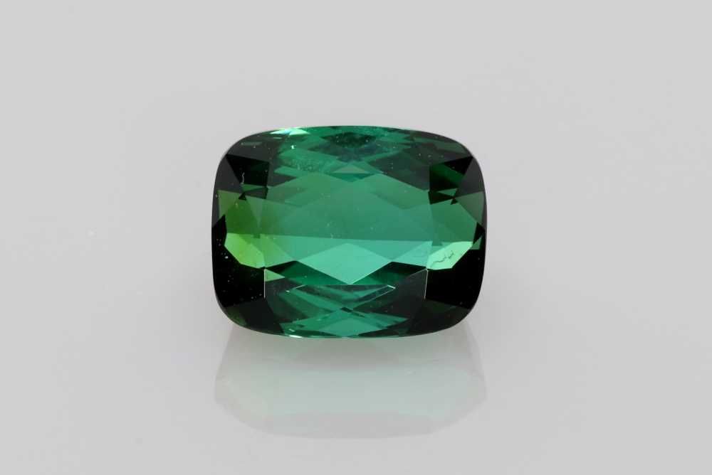 Turmalin 2,91 ct, zielony, szlif cushion