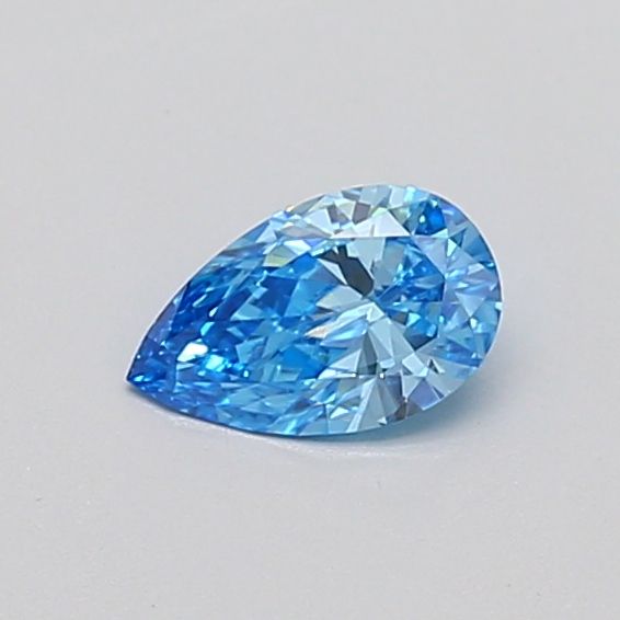 0.35 CT Fancy Intense Blue PEAR
