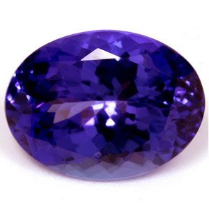 Tanzanit 6,22 ct, niebieski, szlif owalny