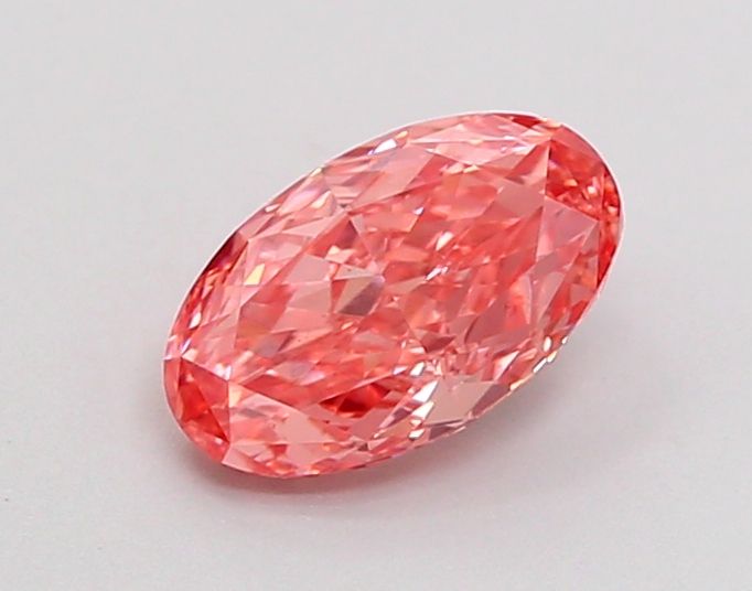 0.71 CT Fancy Vivid Pink OVAL