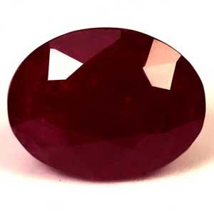 Rubin 2,88 ct, czerwony, szlif owalny