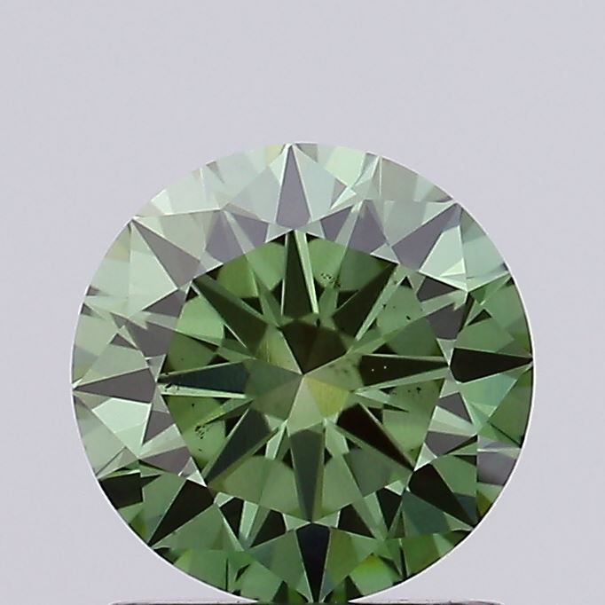 1.02 CT Fancy Vivid Green ROUND