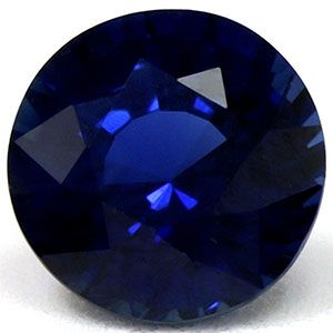 Szafir 1,08 ct, niebieski, szlif okrągły