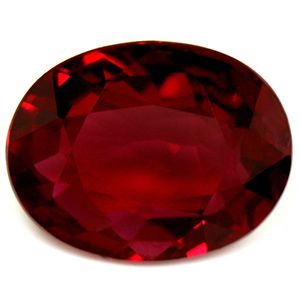 Rubin 2,02 ct, czerwony, szlif owalny