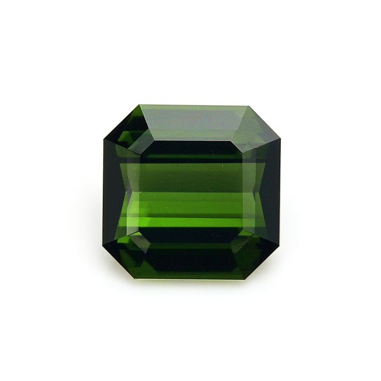 TOURMALINE FACETED 1.76ct GREEN Green EC MOZAMBIQUE HEATED