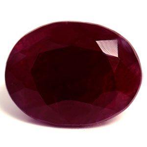 Rubin 3,73 ct, czerwony, szlif owalny