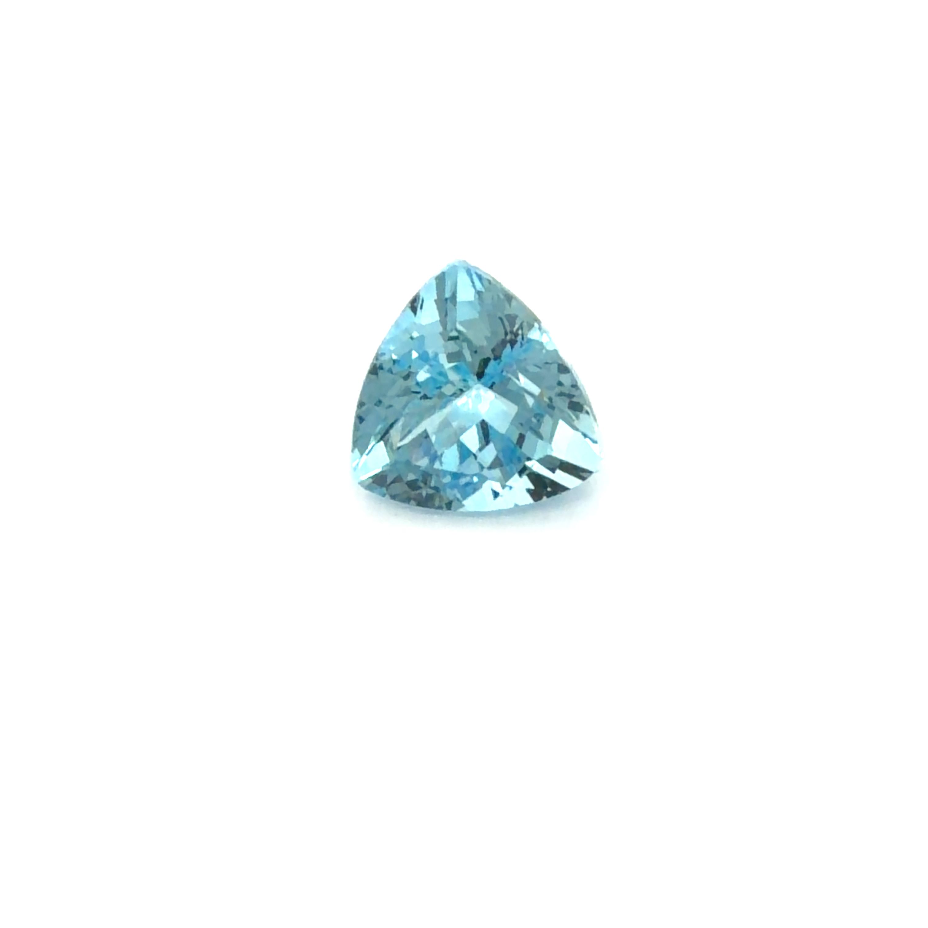Akwamaryn 2,43 ct, niebieski, szlif trójkątny