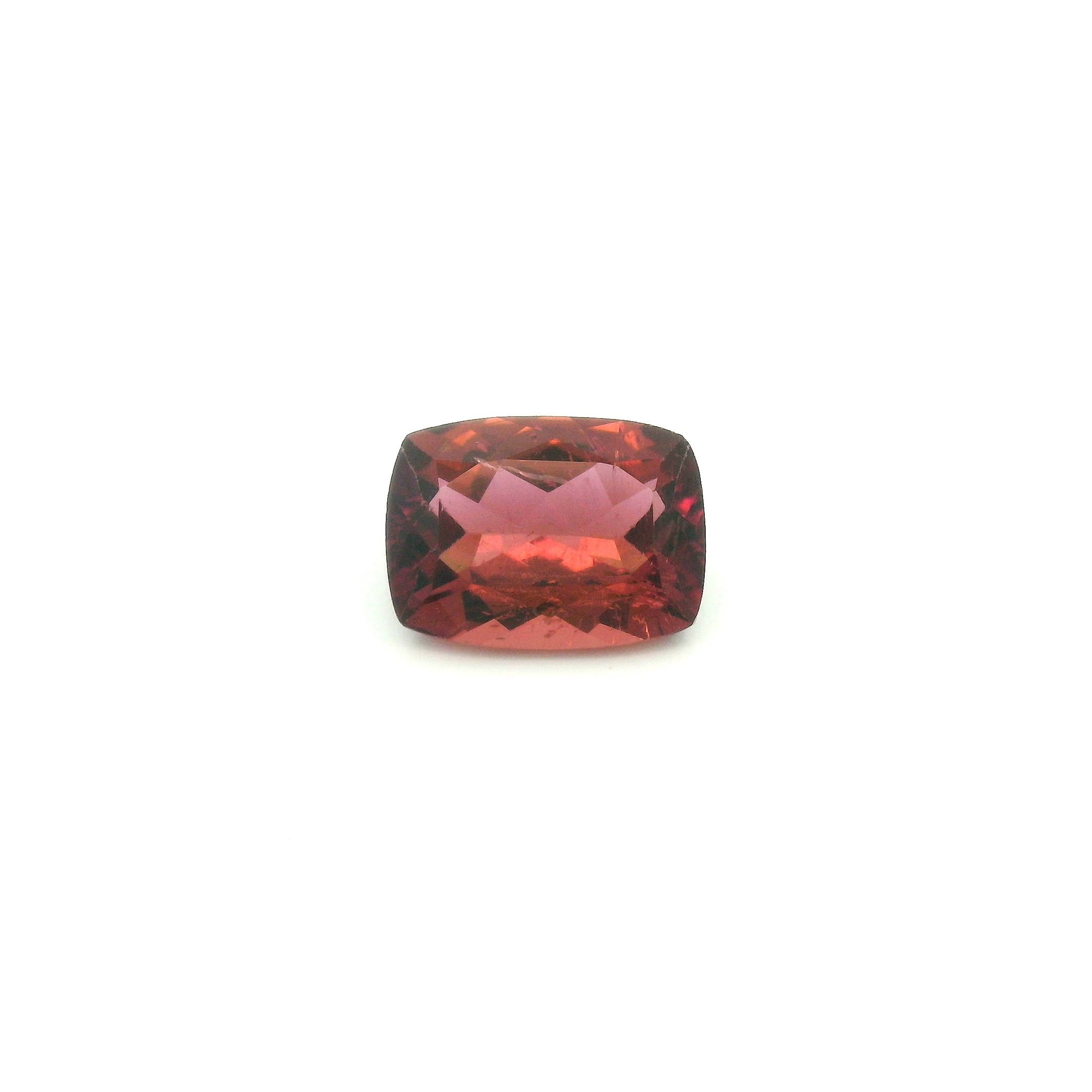 Turmalin 1,51 ct, różowy, szlif cushion